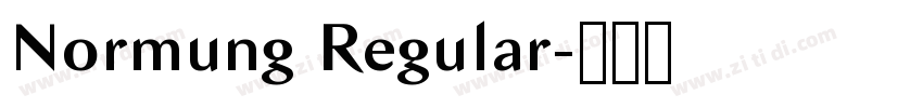 Normung Regular字体转换 Normung Regular字体转换